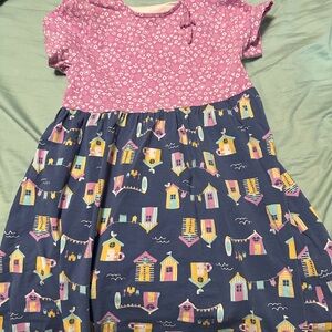 Charming Pink and Blue Kids Dress